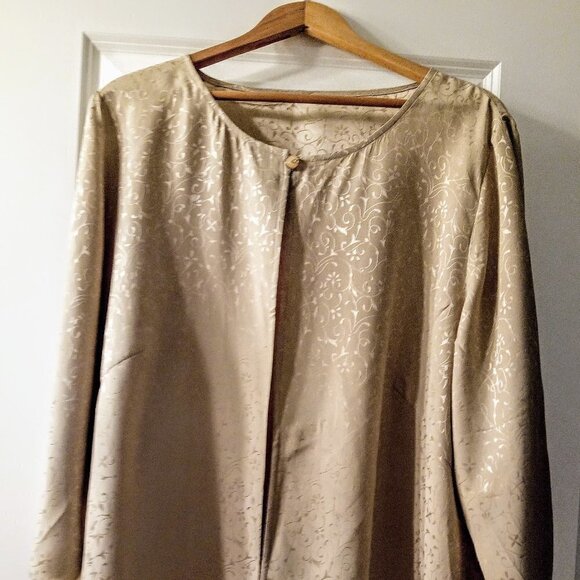 Custom Made Qifang Chinese Pure Silk Damask Jacket - Picture 5 of 9